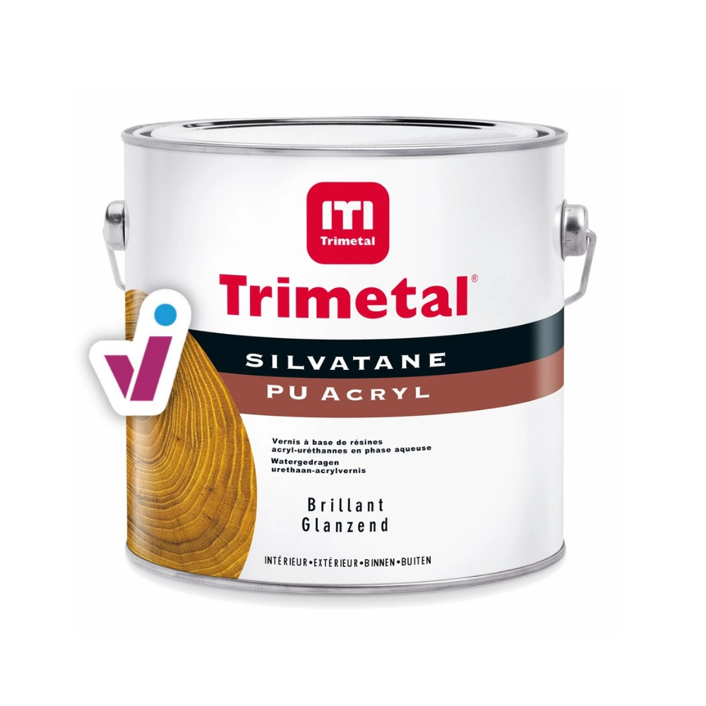 Trimetal Silvatane PU Acryl Brillant Kies je kleur: Kleurloos, Inhoud: 0,5 l
